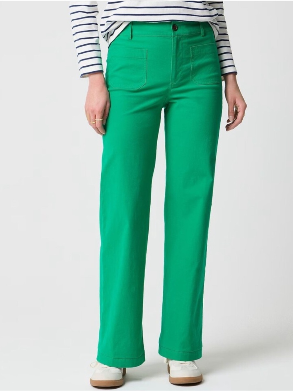 J crew emerald berry green Lizzie wide-leg pant